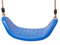Siedzisko Plastikowe Mocna Huśtawka Na Sznurku Niebieska Dla Dzieci 3+