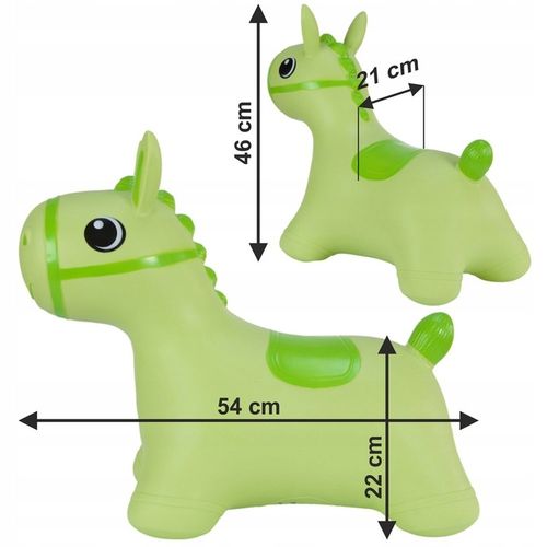 Skoczek gumowy Tootiny Hoppimals Skoczek dla dzieci z pompką KONIK różowy na Arena.pl