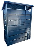 Wiata Śmietnikowa 130x40cm - Antracyt - Dach spad w tył ID691