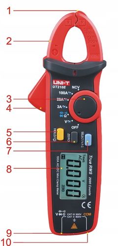 UT210E Miernik cęgowy prądu stałego AC/DC PRECYZYJNY 0,001A/1mA UNI-T na Arena.pl