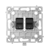 Gniazdo sieciowe LAN RJ45 podtynkowe czarne – OutletCore (LAN) – AJAX SYSTEMS 128846.165.BL