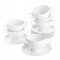 Bulionówki miseczki do zupy porcelanowe komplet MariaPaula 350 ml 6 sztuk
