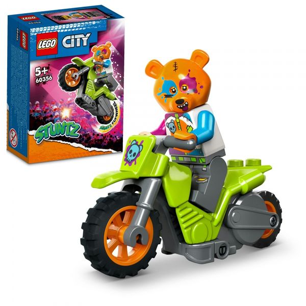 LEGO City 60356 Motocykl kaskaderski z niedźwiedziem na Arena.pl