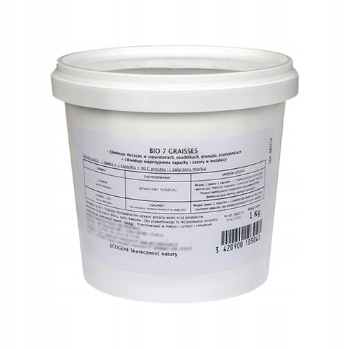 BIO7 TŁUSZCZE ODTŁUSZCZANIE Oczyszczalni LIPAZA USUWA TŁUSZCZ 1KG na Arena.pl