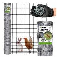 SIATKA LEŚNA ogrodzeniowa wys 180/17/15 L 50m GRATIS GĘSTA na zające SARNY