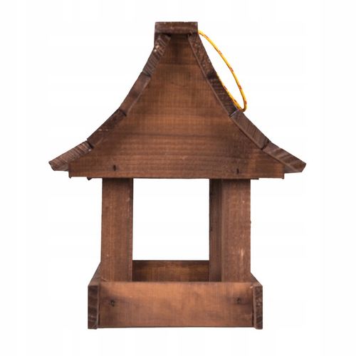 Karmnik dla ptaków + ziarno pokarm duży drewniany budka solidny XXL na Arena.pl