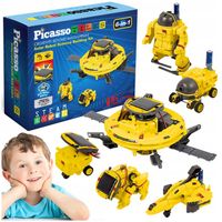 Robot solarny interaktywny 6w1 6 robotów zasilany słońcem edukacyjny kosmos