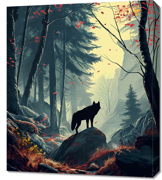 Obraz 60x70cm Leśne Echa zdjęcie 1