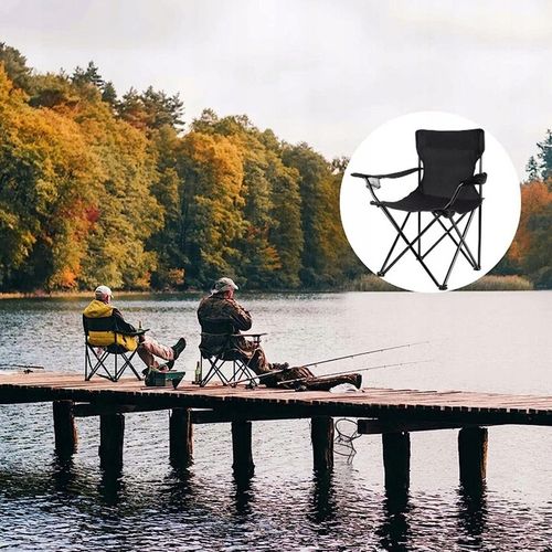 KRZESŁO KEMPINGOWE LEKKIE SKŁADANE KRZESŁO WĘDKARSKIE DLA PLAŻOWE WĘDRÓWKI na Arena.pl
