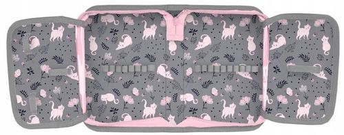 TORNISTER SZKOLNY PLECAK DLA DZIEWCZYNKI DO 1 KLASY KOT KOTEK 5 ELEMENTÓW na Arena.pl