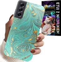 ETUI DO SAMSUNG GALAXY S22 - MARMURKOWE WZORY + SZKŁO HARTOWANE