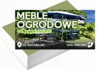 Wizytówki firmowe 200 szt DUŻO WZORÓW do wyboru MEBLE OGRODOWE