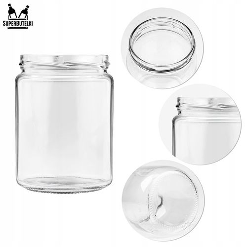 10x SŁOIKI SZKLANE Z ZAKRĘTKAMI 540 ML NA GRZYBY NA PRZETWORY DŻEM + na Arena.pl
