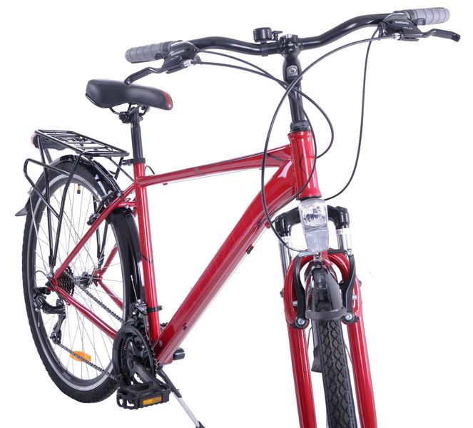 Rower trekkingowy Fuzlu Core męski stal AMT czerwony zdjęcie 3
