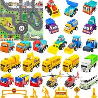 Kalendarz adwentowy na Boże Narodzenie z zabawkami 24 samochody