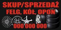 BANER REKLAMOWY 200x100 cm SKUP/SPRZEDAŻ FELG OPON