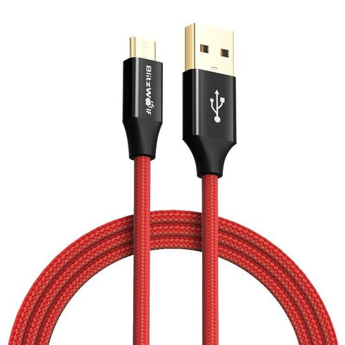 Kabel Micro USB AmpCore Turbo BlitzWolf BW-MC7 1m (czerwony) na Arena.pl