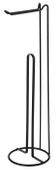 STOJAK Z UCHWYTEM NA PAPIER TOALETOWY 5 ROLEK 54 CM CZARNY METAL