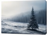 Obraz 90x70cm Samotna Choinka