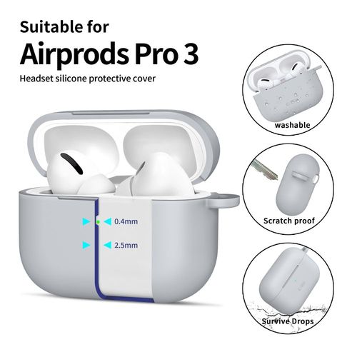 tech-protect silicone hook apple airpods pro 3 crayon grey na Arena.pl