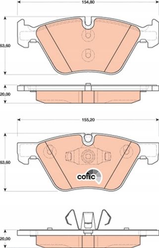 TRW Klocki hamulcowe przód kpl. GDB1810 na Arena.pl