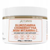GLUKOZAMINA CHONDROITYNA MSM WITAMINA C KOŚCI 250g