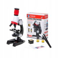 Mikroskop Naukowy + akcesoria Podświetlany 1200x
