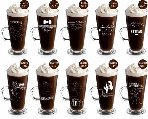 Szklanka kubek latte z grawerem PREZENT dla mamy na Arena.pl