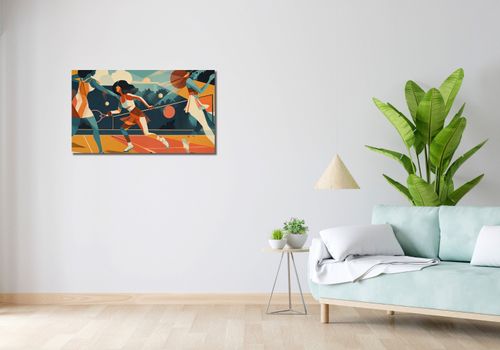 Obraz 90x50cm Mistrzynie Kortu na Arena.pl