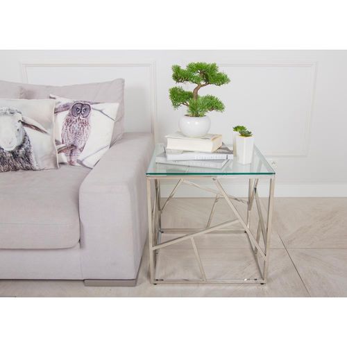 STOLIK KAWOWY LASIMA SILVER 55 CM na Arena.pl