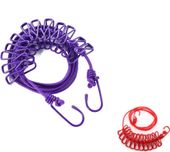 Linka do suszenia prania 2szt + 12 klipsów mobilna