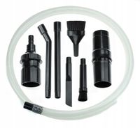 ZESTAW MINI SSAWEK DO ODKURZACZA DETAILING UNIWERSALNE WĄŻ ADAPTER KOŃCÓWKI