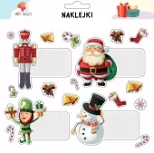 Naklejki Na Prezenty Boże Narodzenie 6