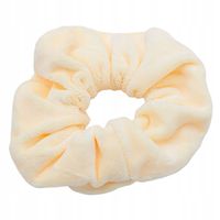 Gumka do włosów scrunchies welur kremowa