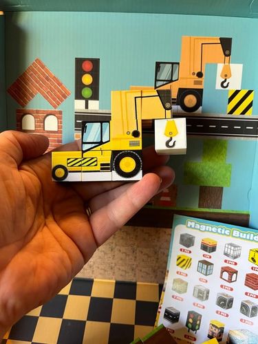 KLOCKI MAGNETYCZNE 3D KLOCKI SZEŚCIANY DLA DZIECI Z 4 KLOCKI LED - 2x138szt na Arena.pl