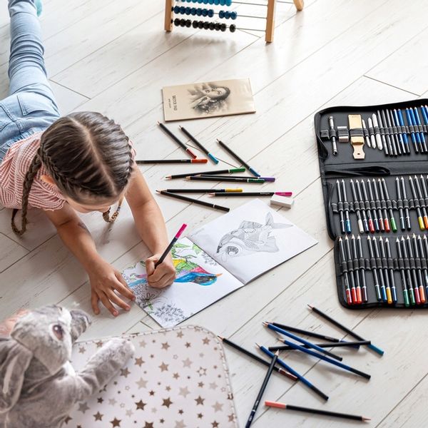 KREDKI OŁÓWKI ARTYSTYCZNE PROFESJONALNE ZESTAW 100 zdjęcie 13