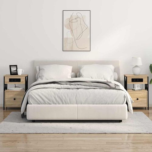 Szafka Nocna dąb sonoma 40 x 31 x 60 cm Materiał drewnopochodny na Arena.pl