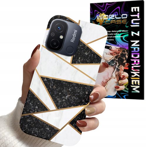 ETUI CASE DO XIAOMI REDMI 12C - MARMUREK GEOMETRIA WZORY DLA KOBIET PLECKI na Arena.pl