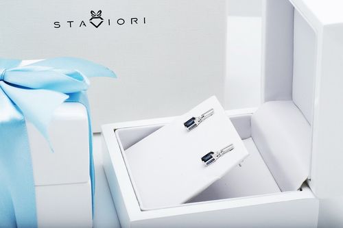 Złote kolczyki KBD1924S - Diament na Arena.pl