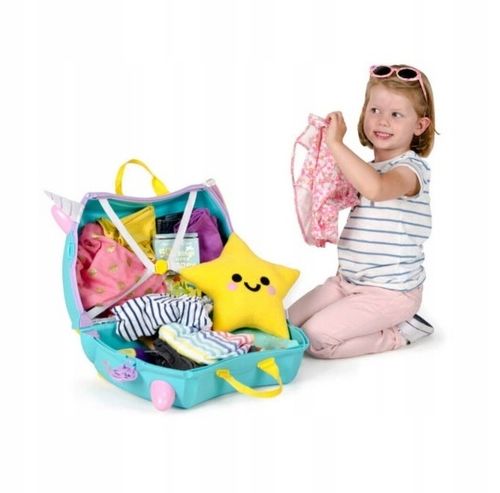 Trunki Jeżdżąca walizeczka Trunki - Jednorożec Una + naklejki na Arena.pl