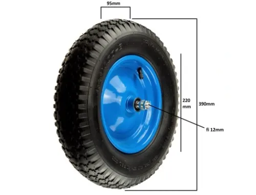 KOŁO KÓŁKO DO TACZEK 4.00-8 2PR SUPER MOCNE + ośka na Arena.pl
