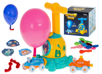 Wyrzutnia rakiet balonów Pompka Autka + akcesoria