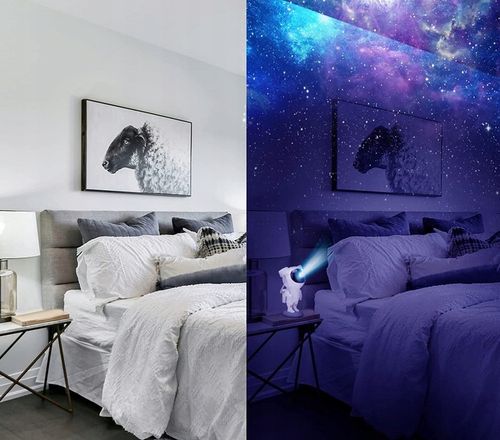 Projektor Gwiazd Nieba led lampka projektor galaktyczny nocna Astronauta na Arena.pl