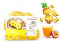 ANANAS Z SOKIEM MARAKUJI SUSZONY PLASTRY 500G z Tajlandii Bez Cukru