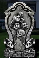 DEKORACJA NAGROBEK CZASZKA RIP NA HALLOWEEN STRASZNA DEKORACJA OGRODU 6szt