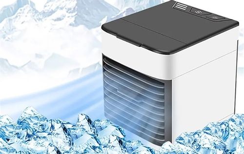 PRZENOŚNY MAŁY KLIMATYZER USB NA WODĘ i LÓD 3W1 KLIMATOR DO DOMU WENTYLATOR na Arena.pl