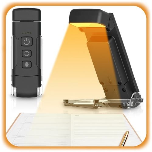 LAMPKA DO CZYTANIA KSIĄŻEK Z KLIPSEM LED USB NOCNA 9 LED + 5 MOCY + 3 na Arena.pl