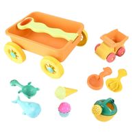 zabawki do piaskownicy Taczka - pomarańczowy