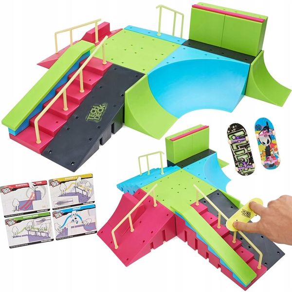 TECH DECK RAMPA NEON PARK DESKOROLKI SKATEPARK zdjęcie 1