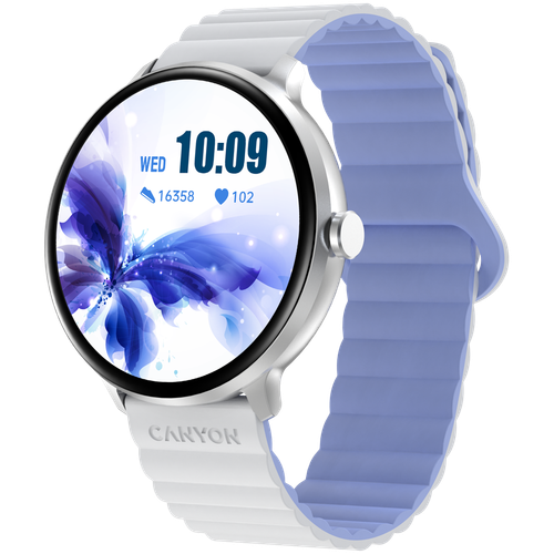 CANYON Smartwatch Jacky SW-69 Biało - Niebieski na Arena.pl